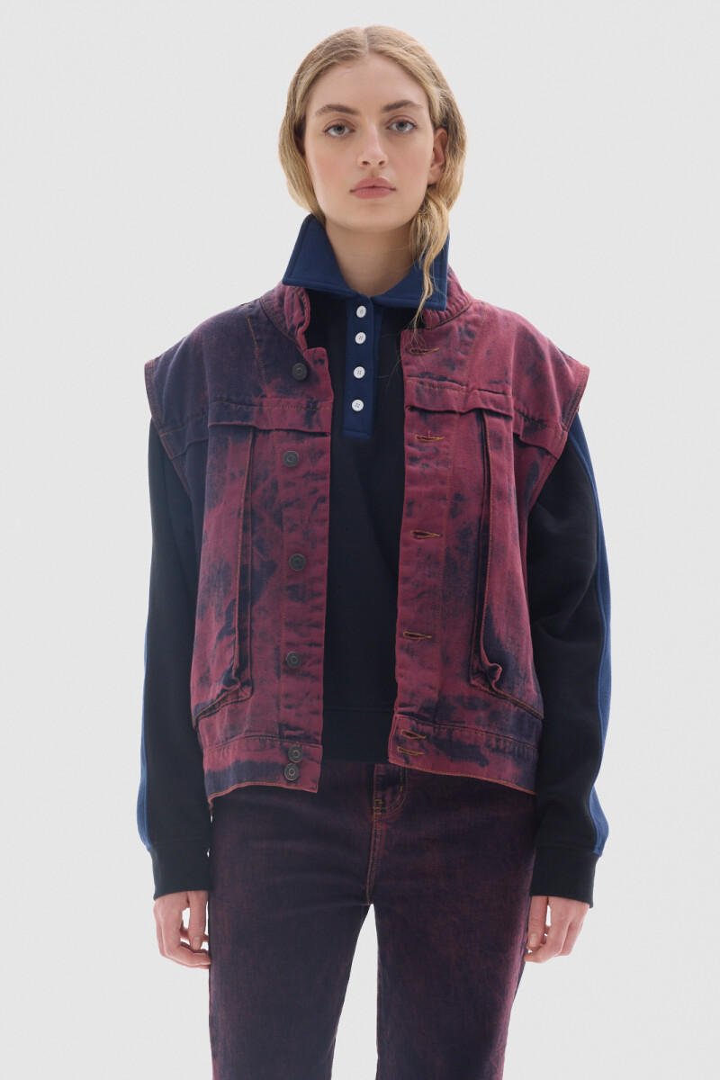 Chaleco Explorer Washed Bordeaux