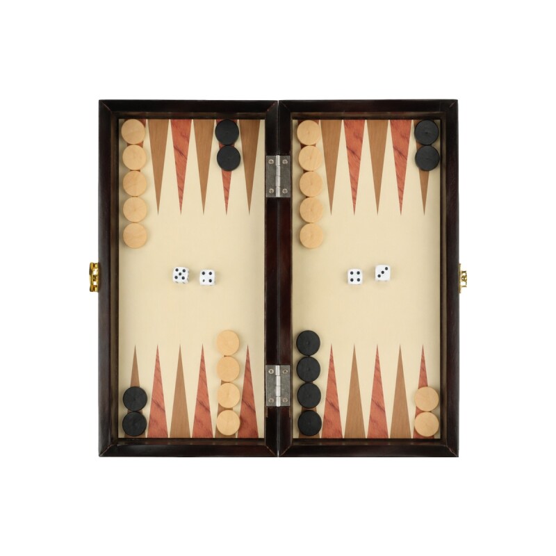 Juego de mesa 3 en 1 de madera ajedrez, damas y backgammon Juego de mesa 3 en 1 de madera ajedrez, damas y backgammon