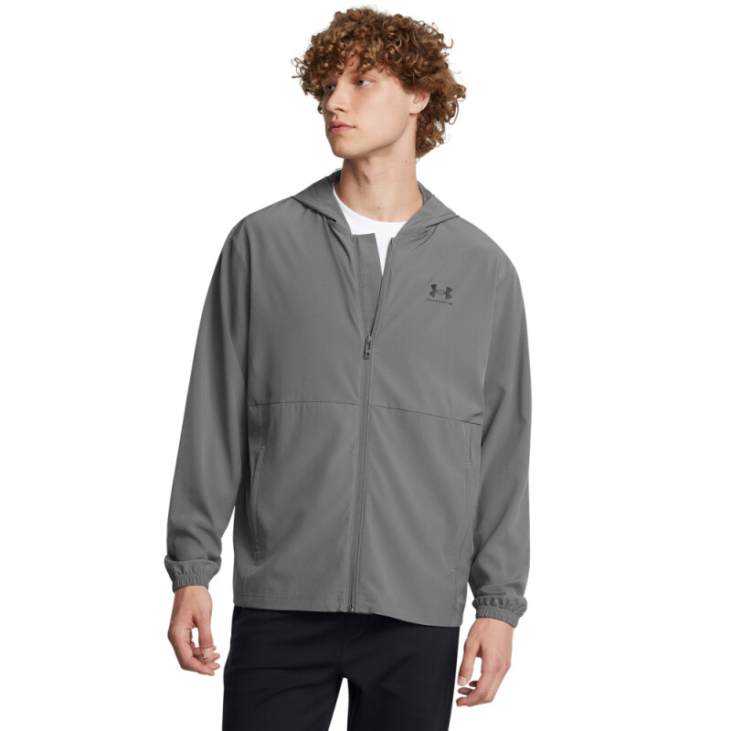 UA Vibe Woven Windbreaker-GRY GRY-025
