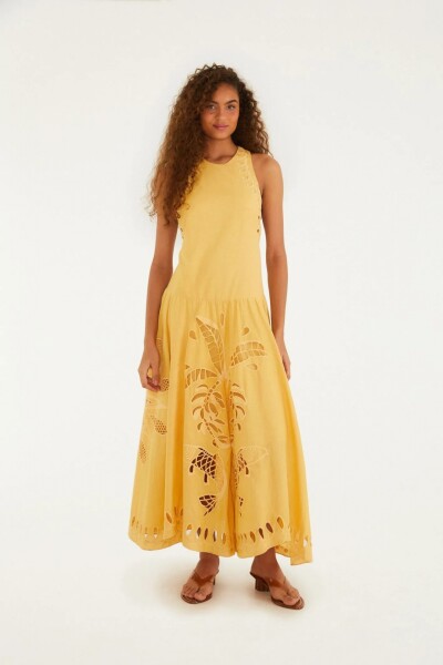 VESTIDO LARGO Amarillo