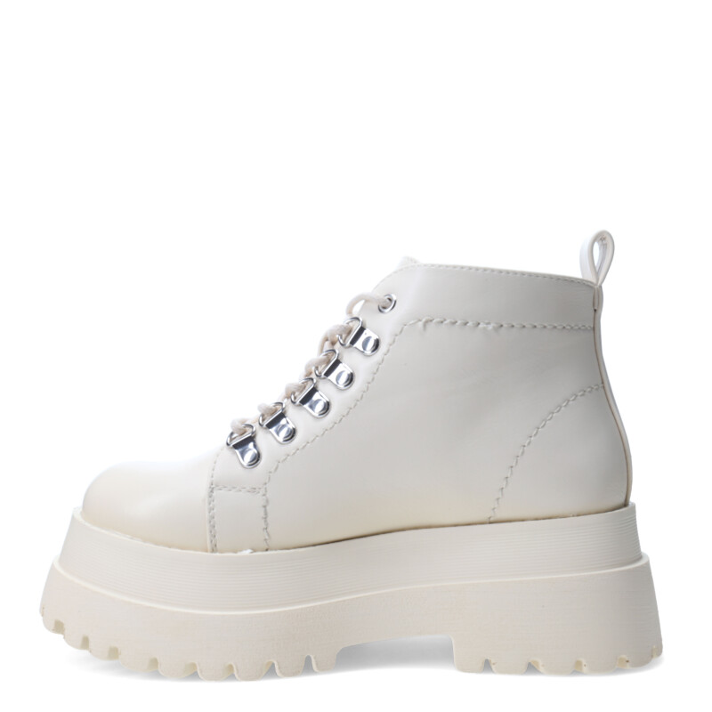 Bota de Mujer Miss Carol GALILEA acordonada con plataforma Blanco Hueso