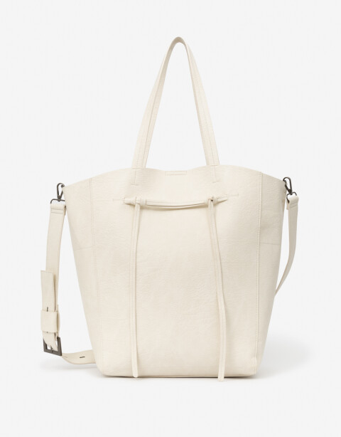 Shopper Shopper Con Bolso - Blanco Crudo