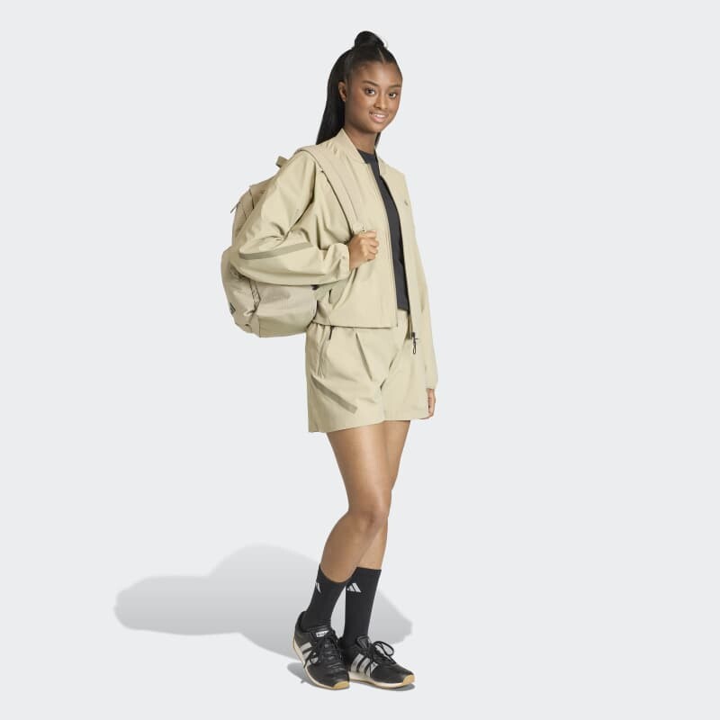 Campera Adidas Z.N.E Bomber Tejida Beige