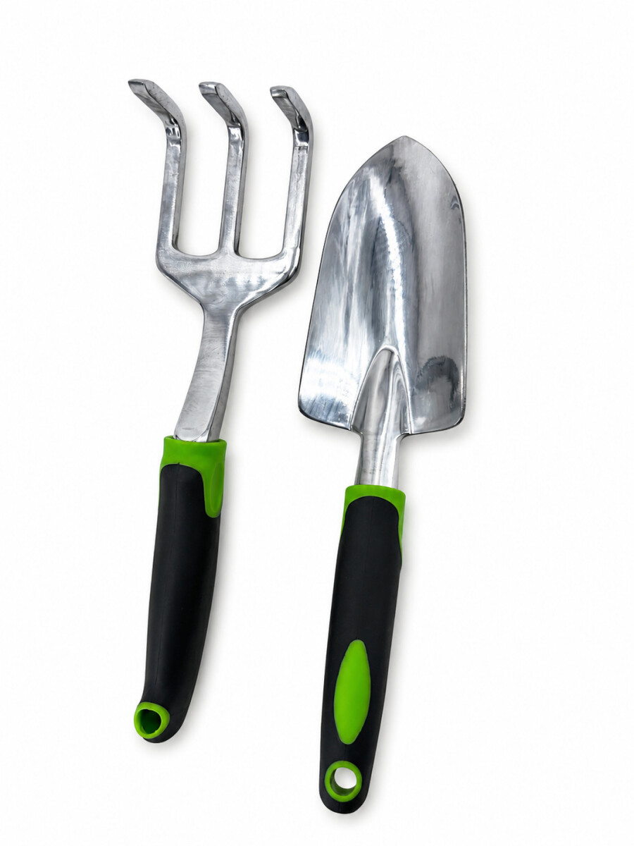 HERRAMIENTAS DE JARDIN SET X 2 - PLATEADO 