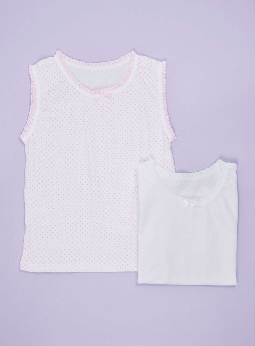 Pack x2 musculosas infantil - Diseños nena 