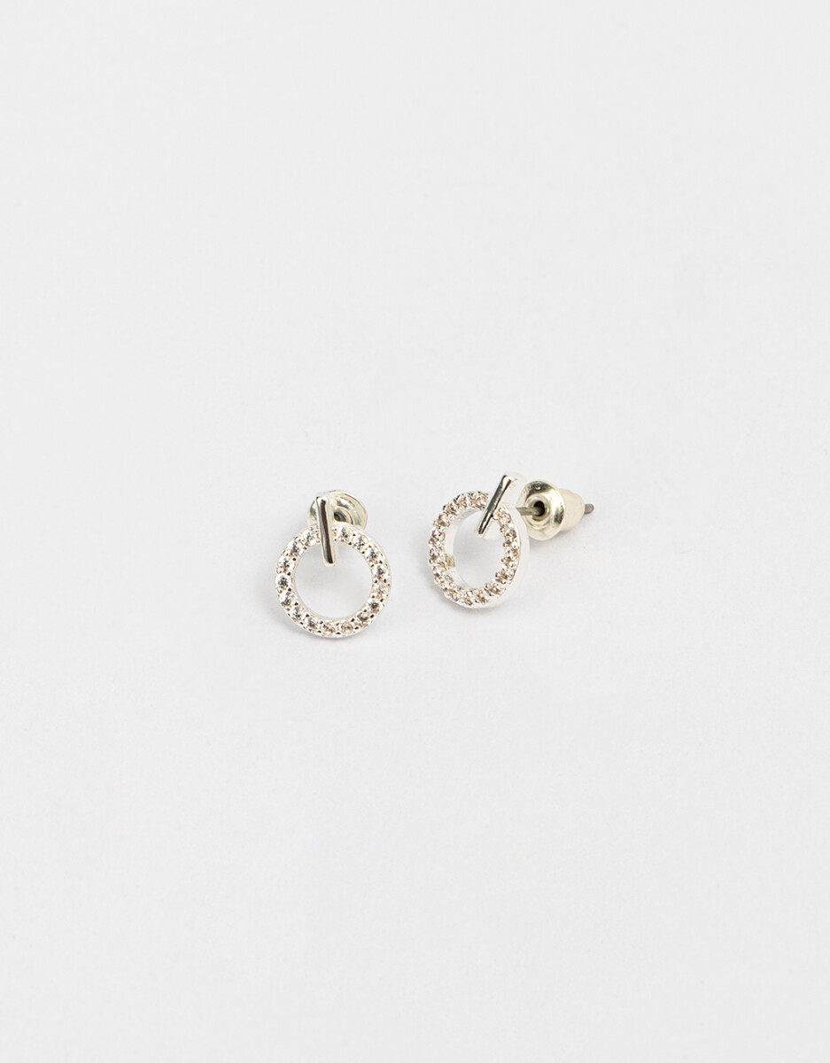 Aros Pasantes Bañados En Plata 