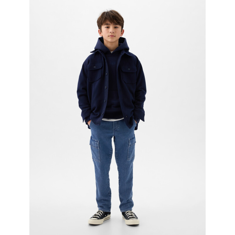 DENIM JOGGER CARGO LT WASH LIGHT WASH