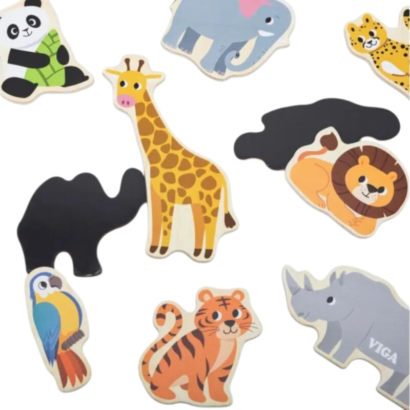 Juguete de Madera Animales Magnéticos Viga Juguete de Madera Animales Magnéticos Viga