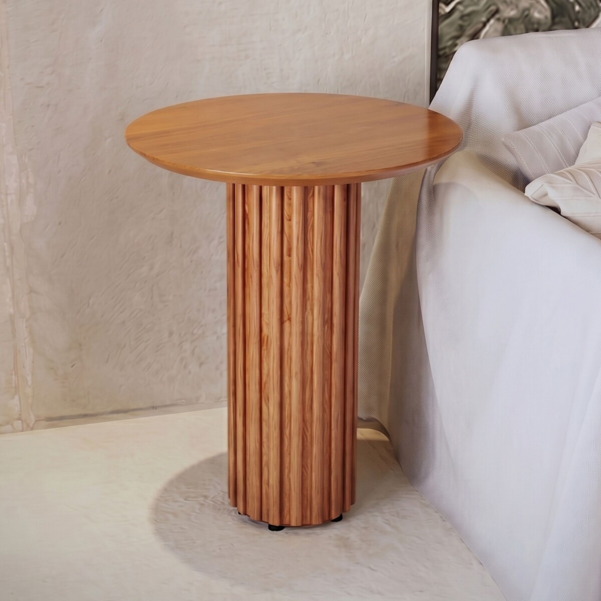 Mesa Lateral - 64cm - Linea Manhattan - Marron 