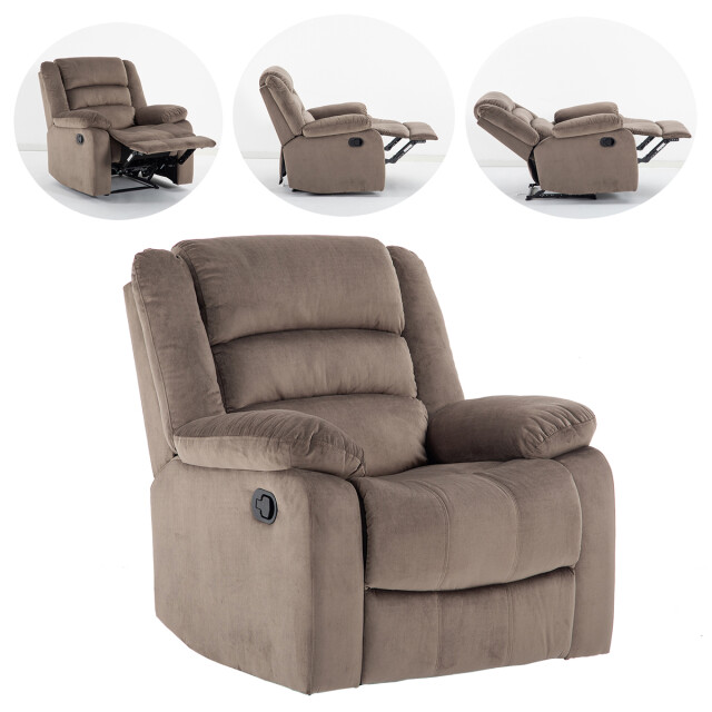 SOFÁ SILLON RECLINABLE POLTRONA DE 1 CUERPO MARRÓN