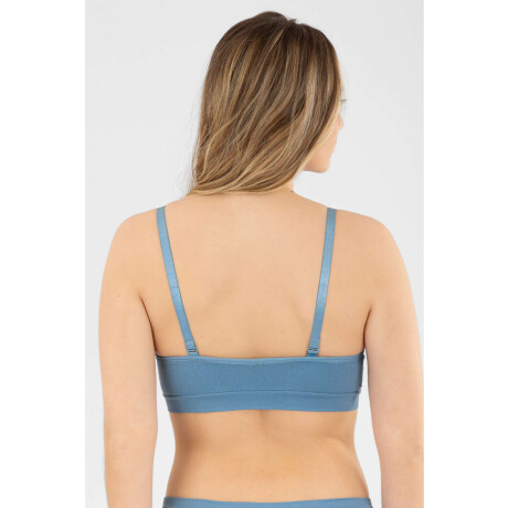 Soutien triangulo hibisco Azul