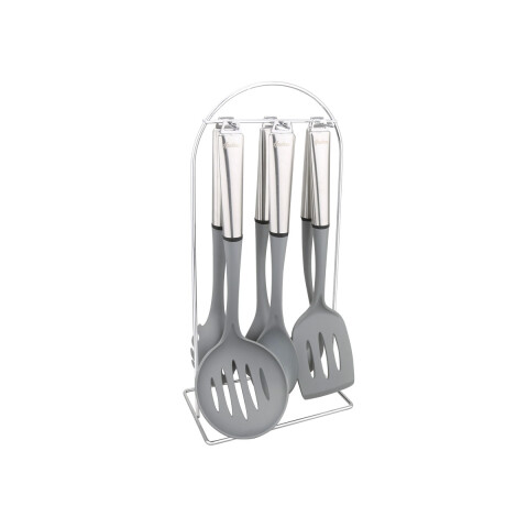 Set 6 Utensilios Hudson Nylon Y Acero Con Organizador Set 6 Utensilios Hudson Nylon Y Acero Con Organizador