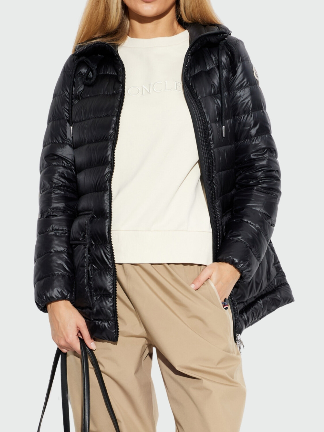 MONCLER - Campera de Plumas Jasmin Negro