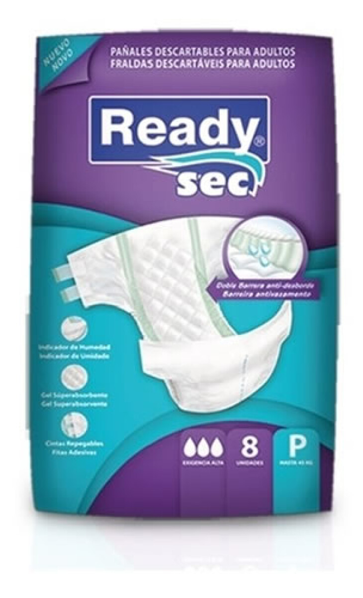 Readysec Pañal Elastizado Chico X8 – Talla Pequeña