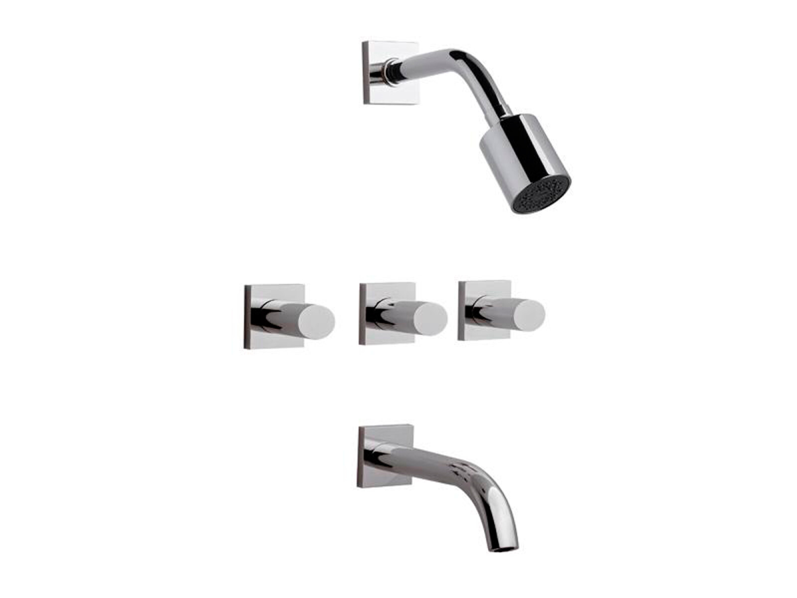 Griferia De Ducha Linea Melody Fv Cromo 