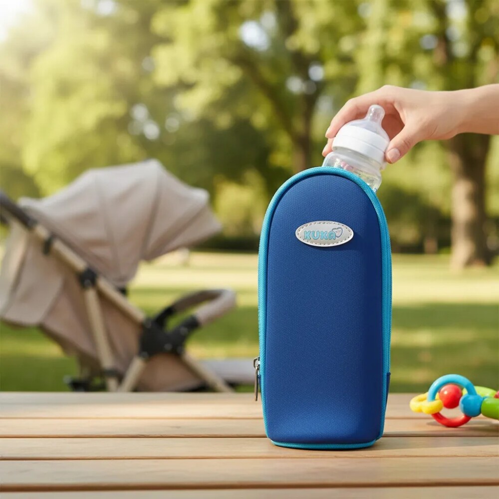 Porta biberon termico kuka azul