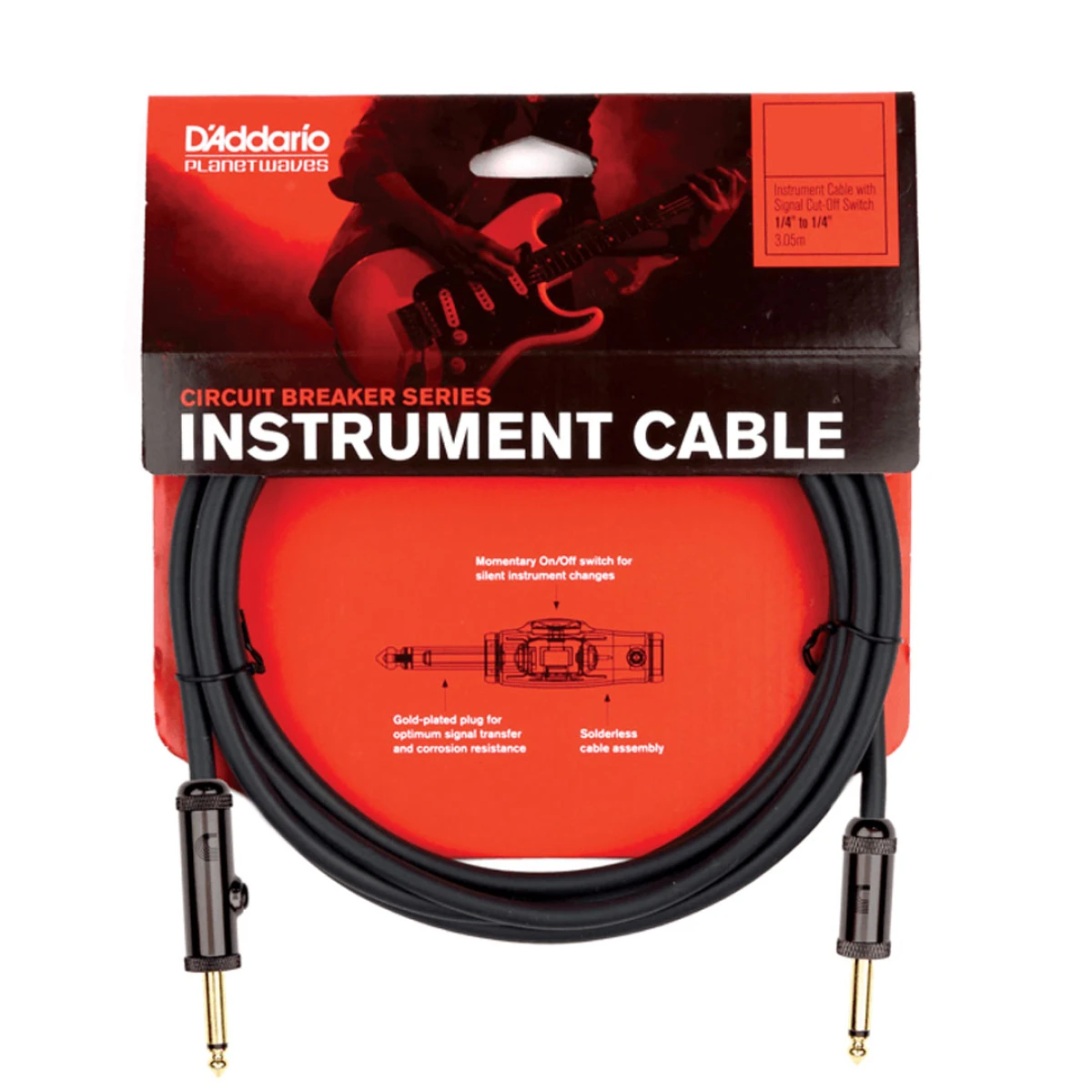 Cable Guitarra Daddario Pwag20 Circuit Break 20ft 
