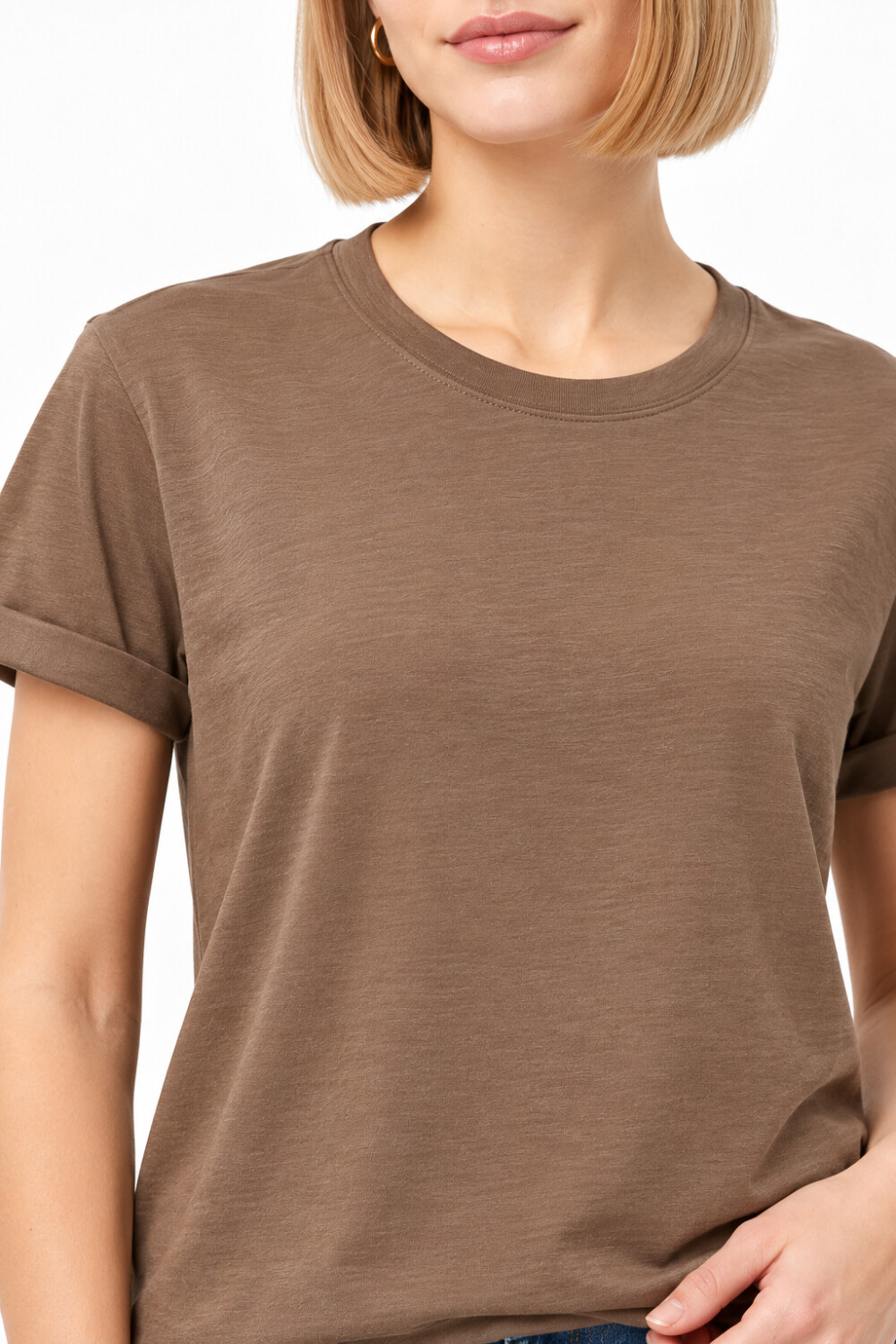 Remera Cordata Taupe / Mink / Vison