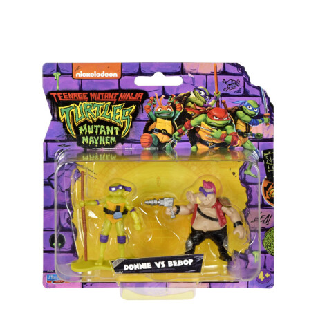 Donatello vs Bebop Pack 2 Mini Figuras • Tortugas Ninja TMNT Donatello vs Bebop Pack 2 Mini Figuras • Tortugas Ninja TMNT