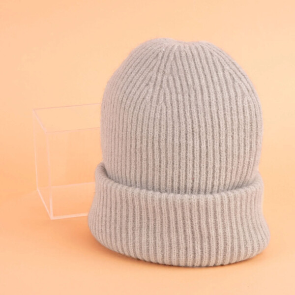 Gorro de lana beige