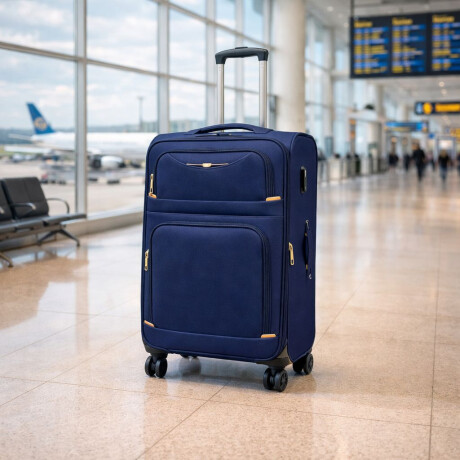 Valija de Tela Oxford con Ruedas 24' Azul