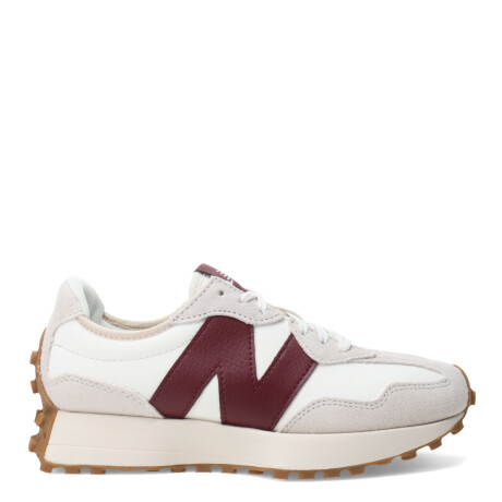 Championes de Mujer New Balance Life Style 327 Blanco - Gris - bordó