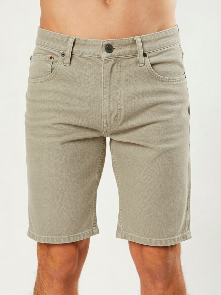BERMUDA JEAN VECTOR - Beige 
