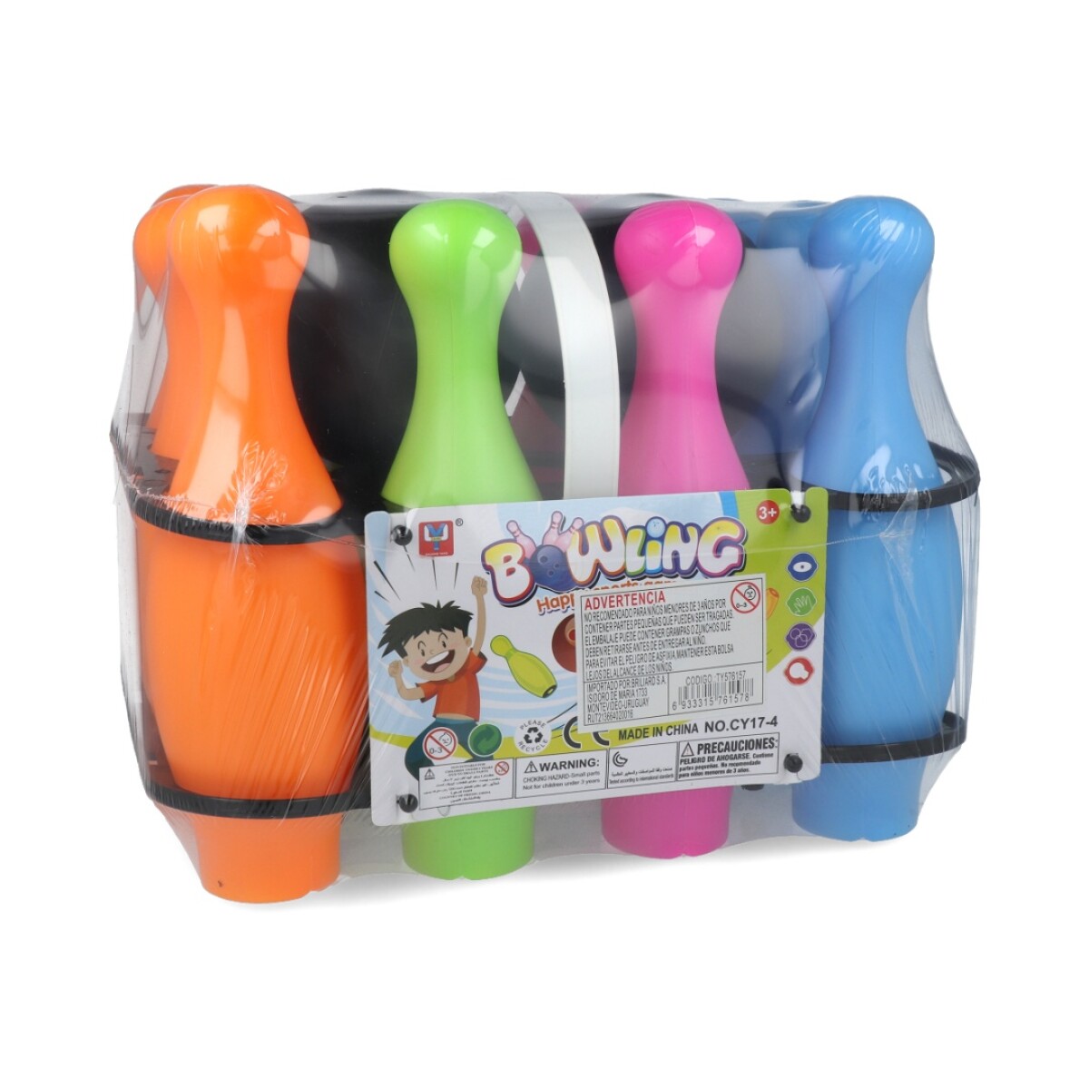 Set Infantil De Bowling Plástico 30 X 23 Cm 