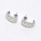 Caravanas Oro Blanco 18K Y Brillantes Caravanas Oro Blanco 18K Y Brillantes