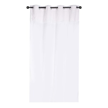 CORTINA C/ANILLAS POLIESTER NATURAL-BEIGE CARESSE