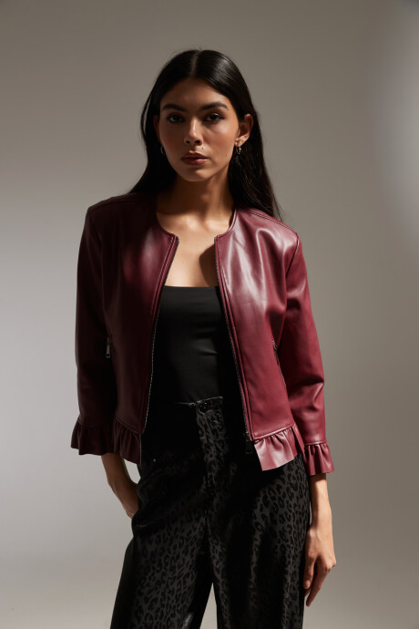 Campera Bertulia Bordeaux Oscuro