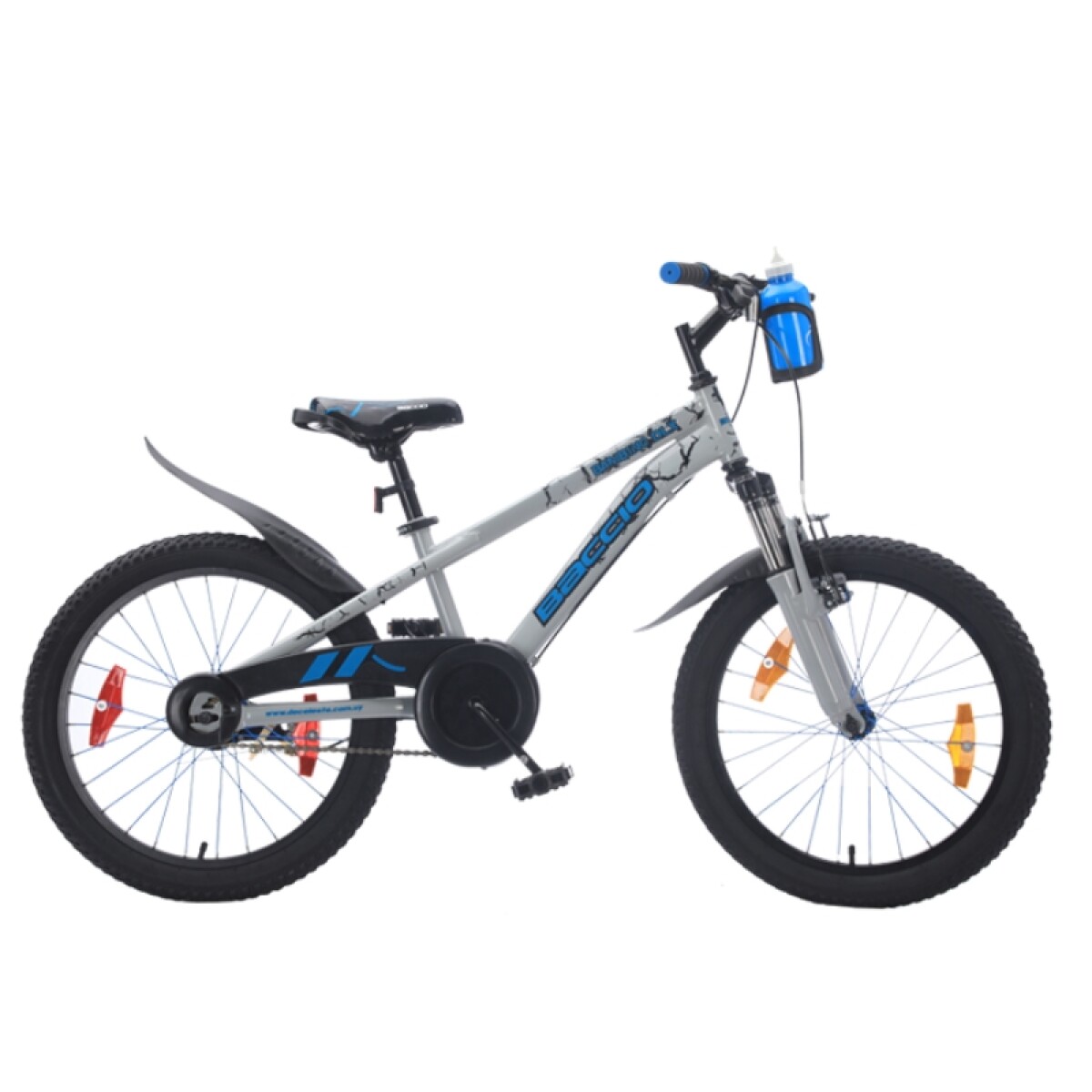 Bicicleta Baccio R.20 Niño Mtb Dlx Bambino - Gris/turquesa 