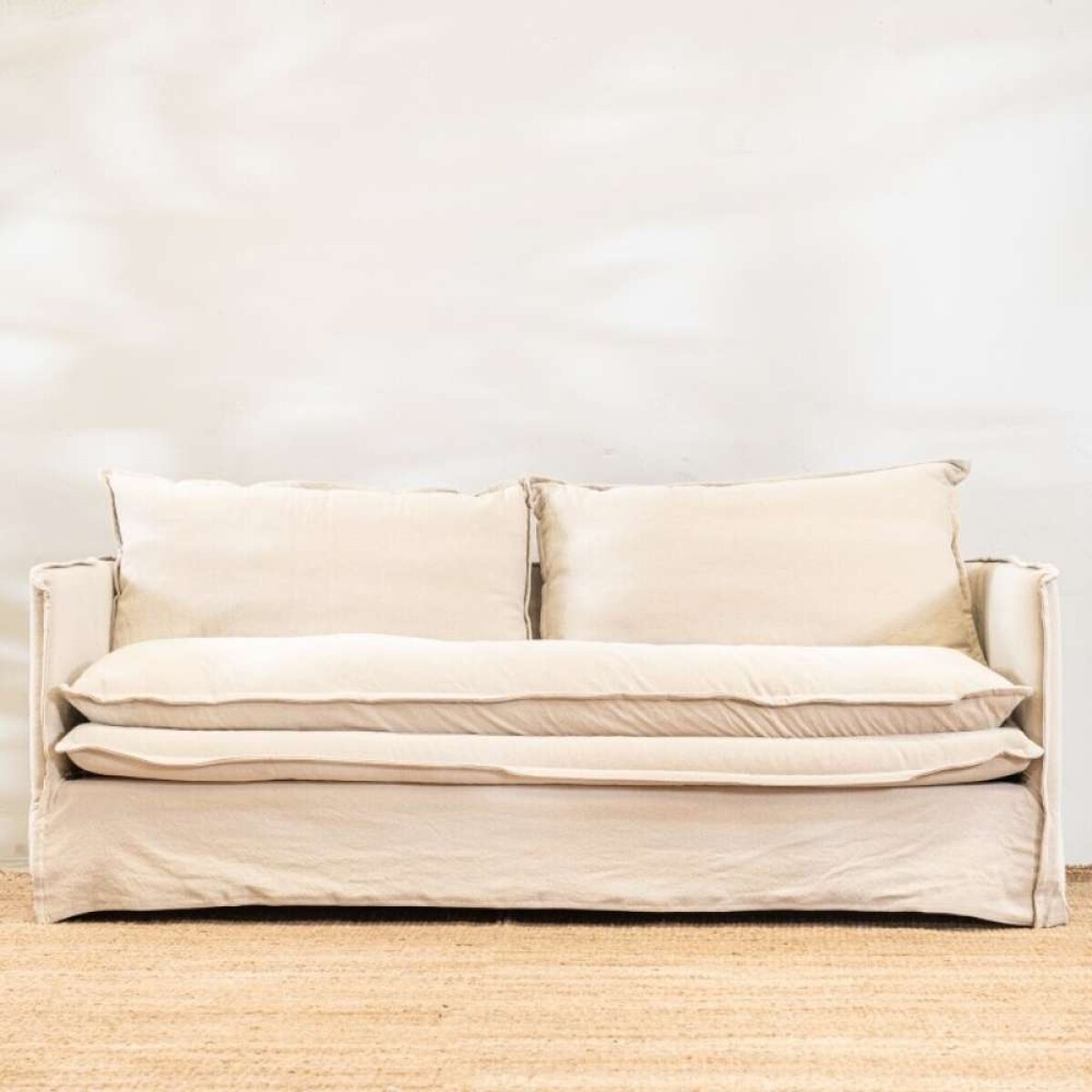 Sillón Manu 3 Cuerpos Beige 