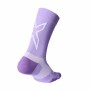 Medias Training Vectr Light Cushion Crew Socks Unisex Grape Fizz/white