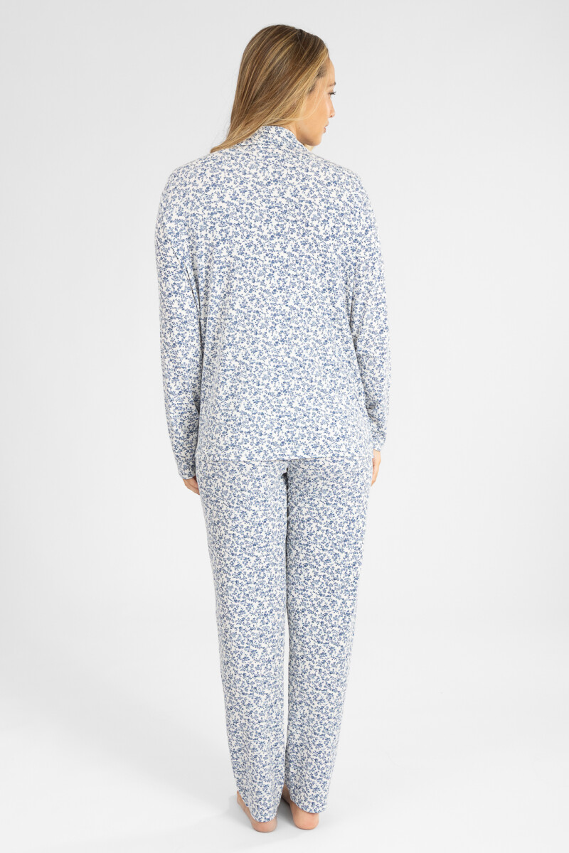 Pijama americano london ml Azul