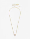Cadena Corta con Dije Cubic zirconia Collar Con Dije Floral Cubic Dorado - Dorado