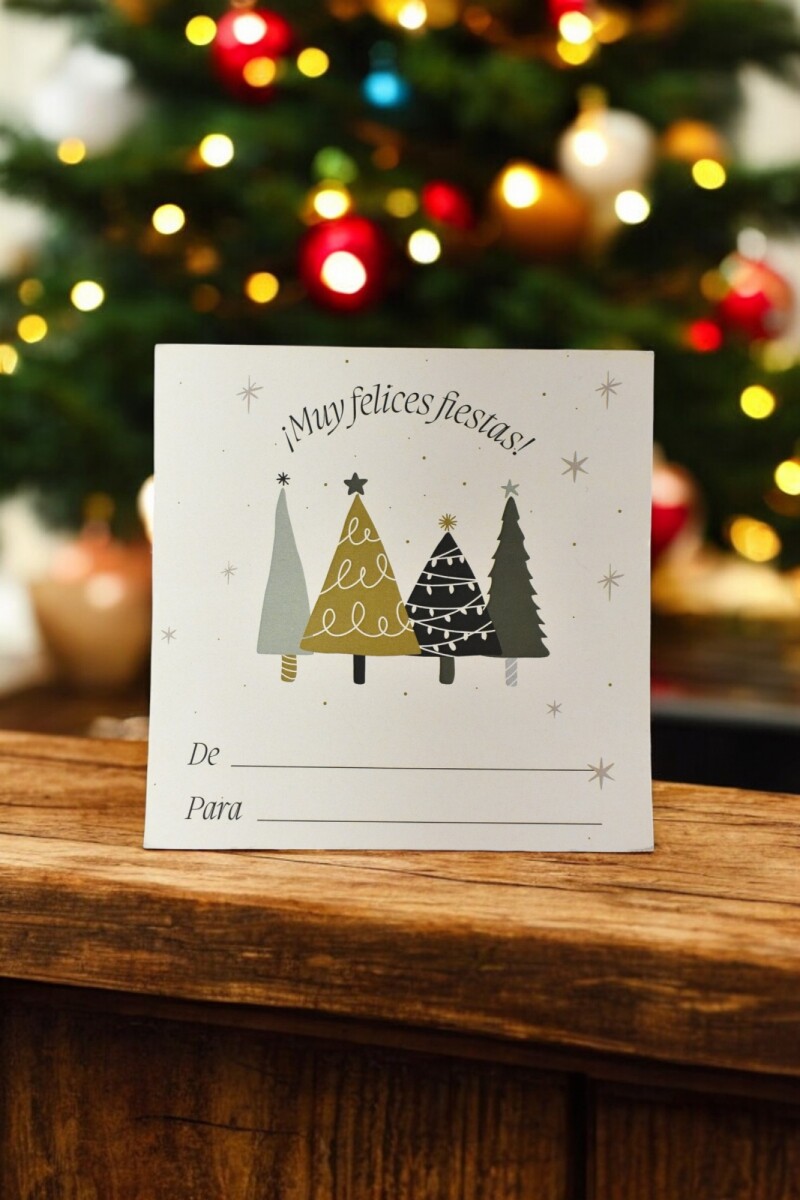 Tarjeta navidad 10x10 - DISEÑO 7 