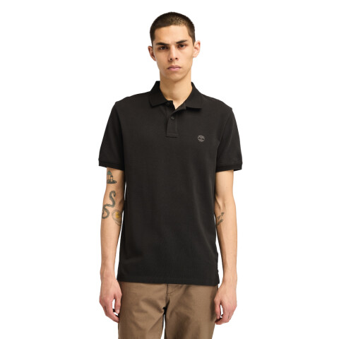 Polo Oyster River Manga Corta Regular Fit Hombre Black-Pavement