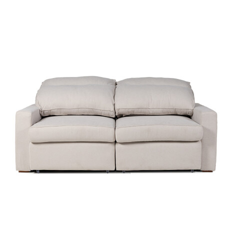 Sofá Austin (Retráctil) - Tela Microfibra - 2 módulos FX4-10 (Beige)