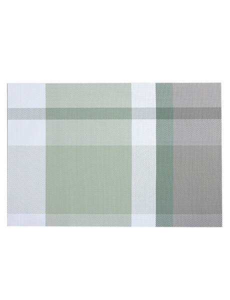 INDIVIDUAL PVC 45x30CM CUADROS TONOS VERDE INDIVIDUAL PVC 45x30CM CUADROS TONOS VERDE