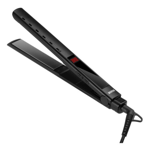 Planchita Pelo Marvo Plancha Alisador Cabello Titanio Led Variante Color Negro