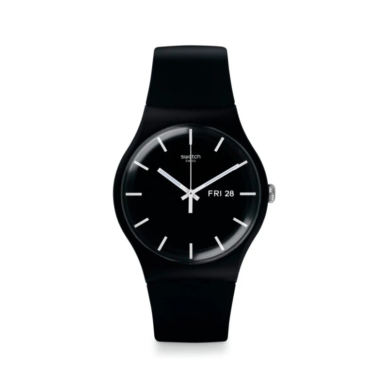 Reloj Swatch SO29B704 Mono Black de silicona Negro