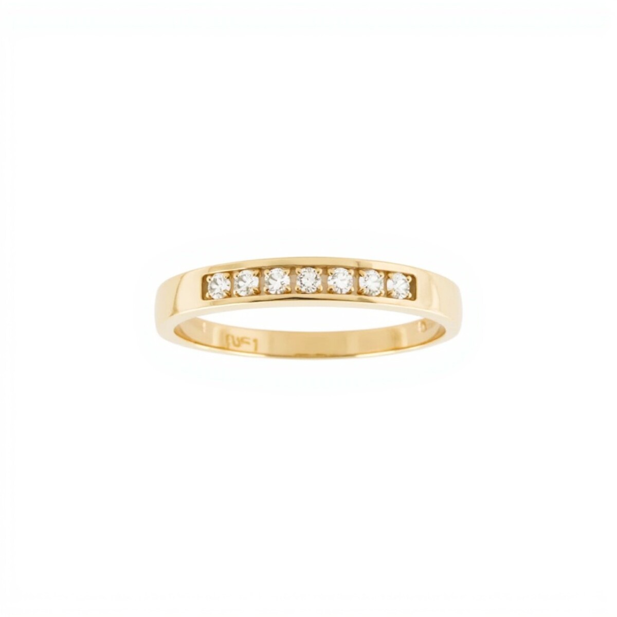 Anillo Sin Fin-Oro bajo-Piedra zirconia-AN8011 - conpiedra 