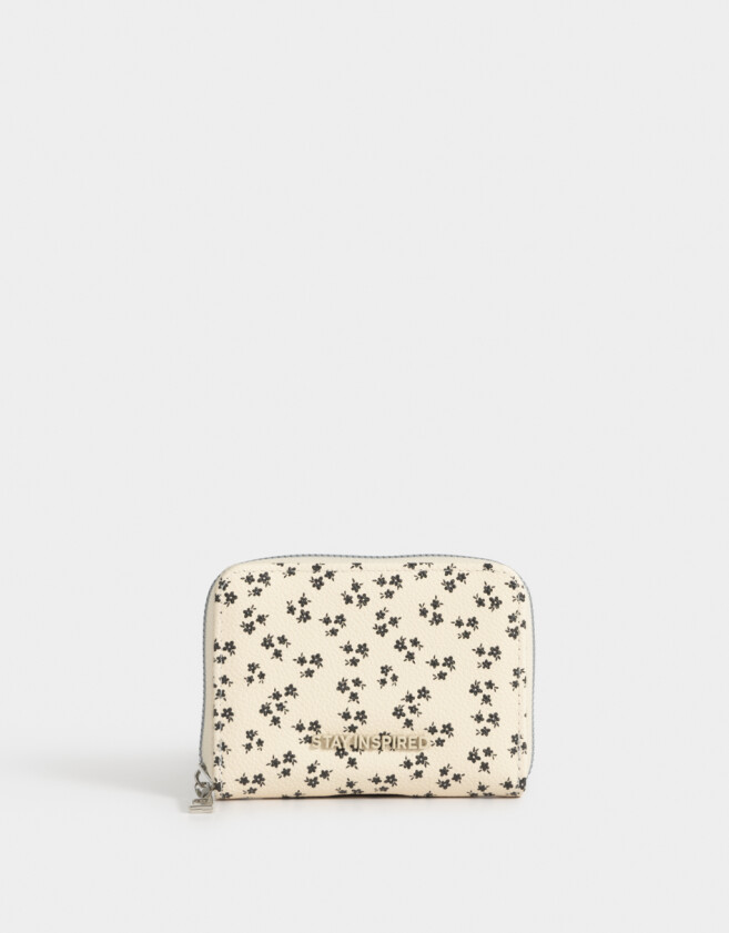 Billetera Estampados Billetera De Cuerina Con Cierre - Estampado Flores