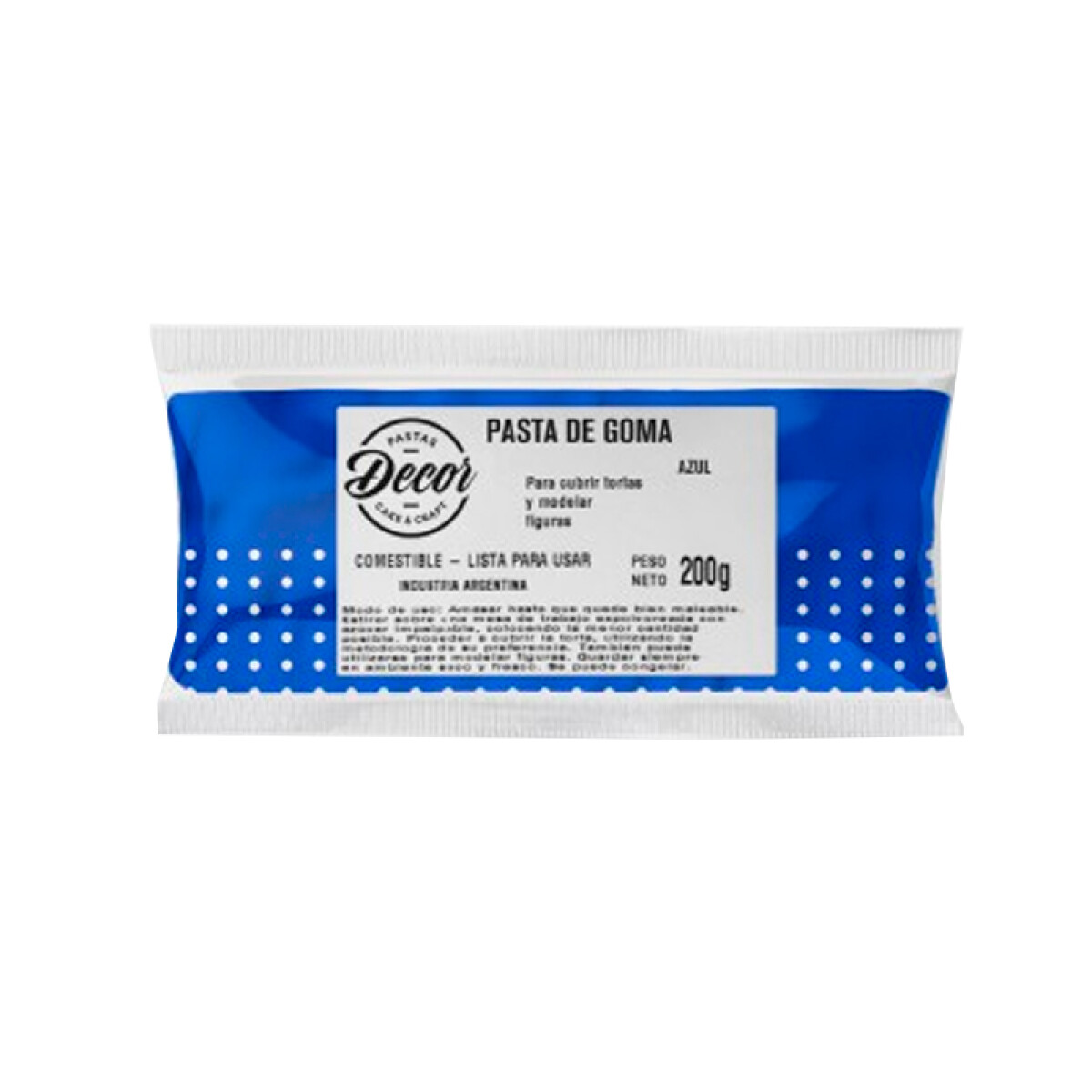 Pasta de Goma Azul 200 g 