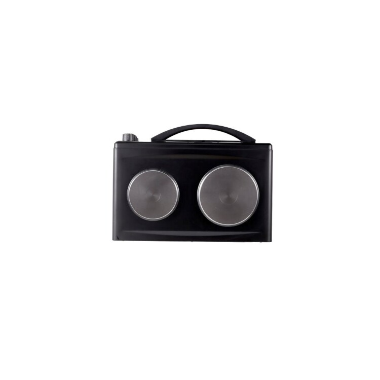 HORNO ELECTRICO CON 2 HORNALLAS CUORI VERONA 38 LITROS NEGRO