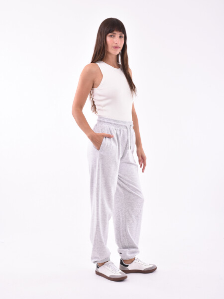 PANTALON CHANA GRIS MELANGE M
