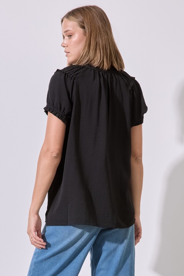 Blusa Frunces NEGRO