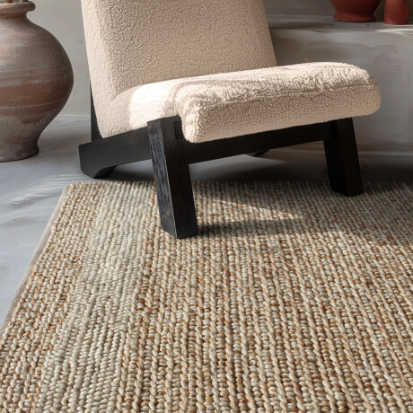 ALFOMBRA NATURAL/BEIGE YUTE Y LANA BRISONNENT