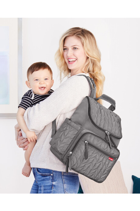 Mochila maternal Forma, gris claro Sin color